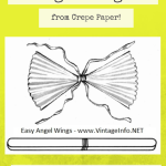 Simple Angel Wings from Crepe Paper