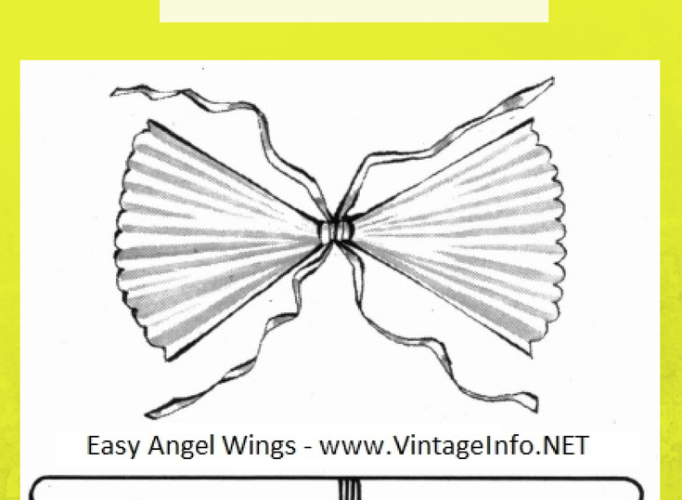 Simple Angel Wings from Crepe Paper